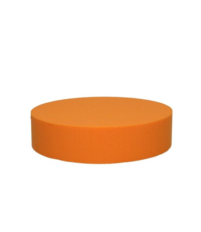 Orange Oasis florale Schaumtorte | Durchmesser 20 Zentimeter | Höhe 5 Zentimeter | Bestellt zu 2 Stück