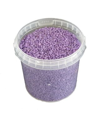 QC Lilac granulate | 9 - 13 millimetre fine stones | 1 litre per bucket | Per 6 buckets