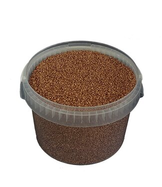 QC Copper-coloured granulate | 9 - 13 millimetre fine stones | 3 litres per bucket | Per bucket