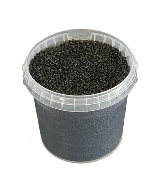 QC Black granules | Bucket capacity 1 litre | Per 6 pieces