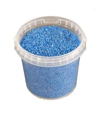 QC Blaues Granulat | 9 - 13 Millimeter feine Steinchen | 1 Liter pro Eimer | Pro 6 Eimer