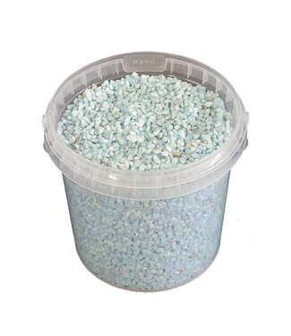 QC Hellblaues Granulat | 9 - 13 Millimeter feine Steinchen | 1 Liter pro Eimer | Pro 6 Eimer