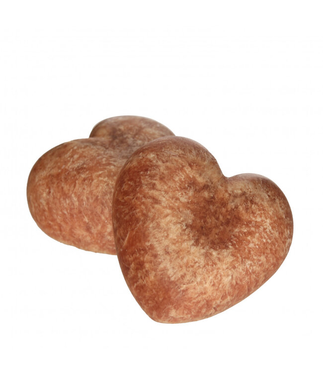 Brown amber wedding aroma heart | Diameter 4.5 centimetres | Height 2 centimetres | Available to order in sets of 18