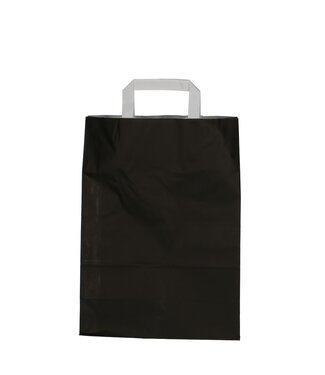4A Sac en papier noir | Dimensions 26 x 12 x 35 centimètres | Par 50 pièces