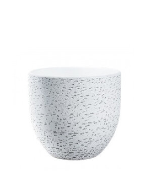 4A White ceramic Tim pot | Diameter 24 centimetres | Height 22 centimetres | Per 2 pieces