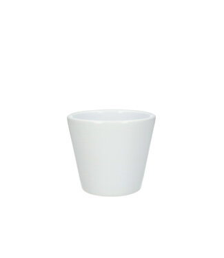 4A White ceramic Napoli pot | Diameter 12 centimetres | Height 11 centimetres | Per 8 pieces