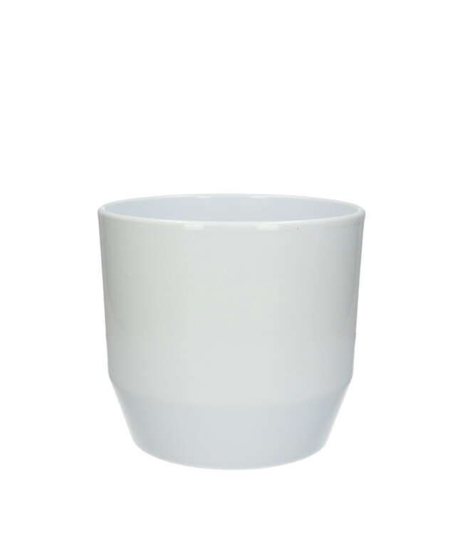 White ceramic Tirza pot | Diameter 17 centimetres | Height 16 centimetres | Order per 4 pots