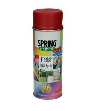 4A Dunkelroter Sprühlack | Inhalt 400 Milliliter | Spring Pro Florist Deko-Spray | Aus der Spraydose