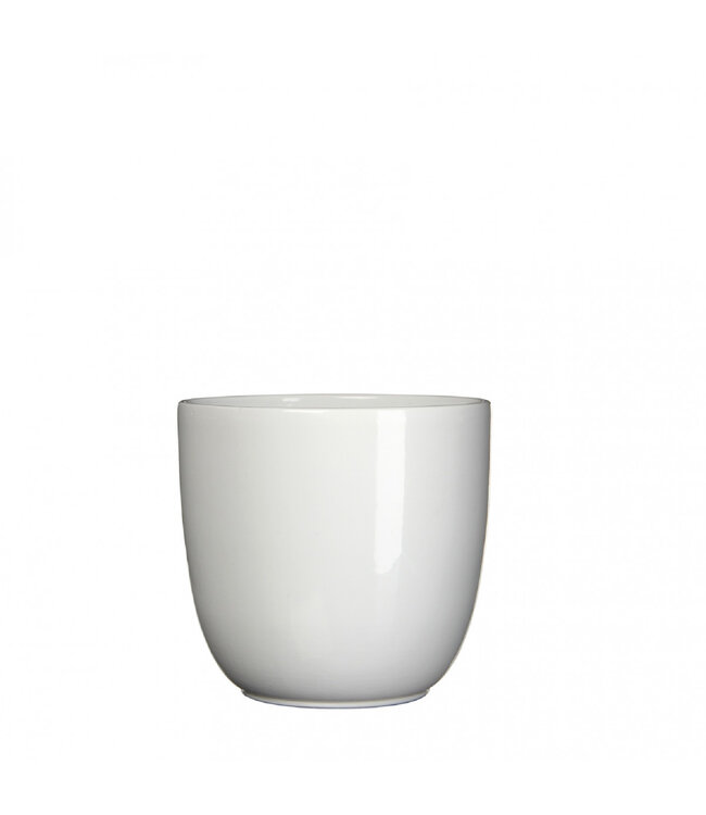 White ceramic Torino pot | Diameter 13.5 centimetres | Height 13 centimetres | Order per 6 pots