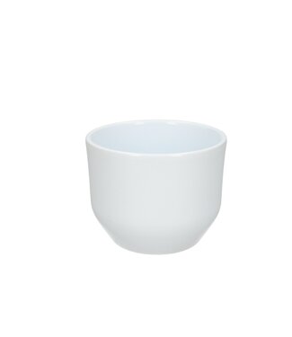 4A White ceramic Knick jar | Diameter 12 centimetres | Height 9.5 centimetres | Per 9 pieces