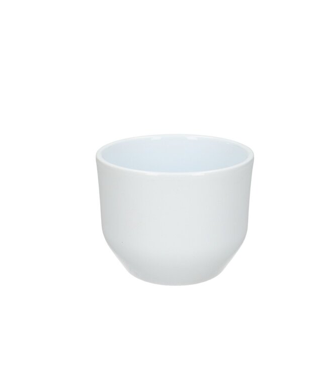 White ceramic Knick pot | Diameter 12 centimetres | Height 9.5 centimetres | Order per 9 pots