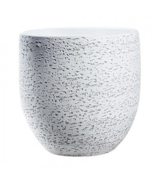 4A White ceramic Tim pot | Diameter 32 centimetres | Height 30 centimetres | Per piece