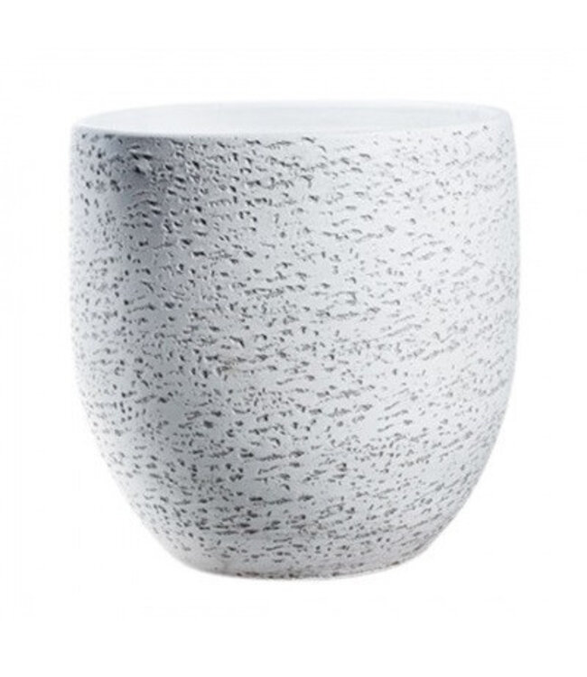 White ceramic Tim pot | Diameter 32 centimetres | Height 30 centimetres | Can be ordered per pot