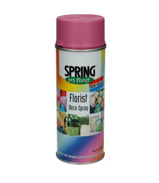 4A Rosa Sprühfarbe | Inhalt 400 Milliliter | Spring Pro Florist Deko-Spray | Pro Spraydose