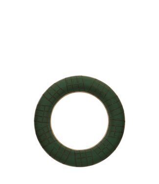4A Couronne de mousse florale verte avec bois | Diamètre 40 centimètres | Par 2 pièces