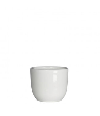 4A White ceramic Torino pot | Diameter 7.5 centimetres | Height 6.5 centimetres | Per 25 pieces