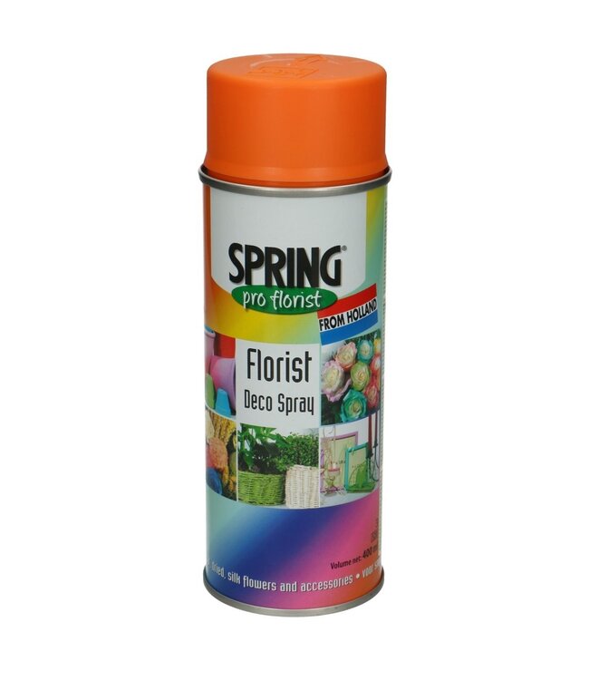 Oranger Sprühlack | Inhalt 400 Milliliter | Spring Pro Florist Deko-Spray | Kann pro Spraydose bestellt werden