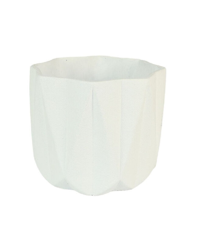 White ceramic Rabbi pot | Diameter 14 centimetres | Height 13.5 centimetres | Order per 6 pots