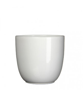 4A White ceramic Torino pot | Diameter 19.5 centimetres | Height 18.5 centimetres | Per 4 pieces