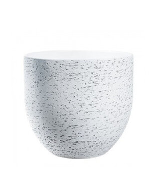 4A White ceramic Tim pot | Diameter 28 centimetres | Height 26 centimetres | Per piece