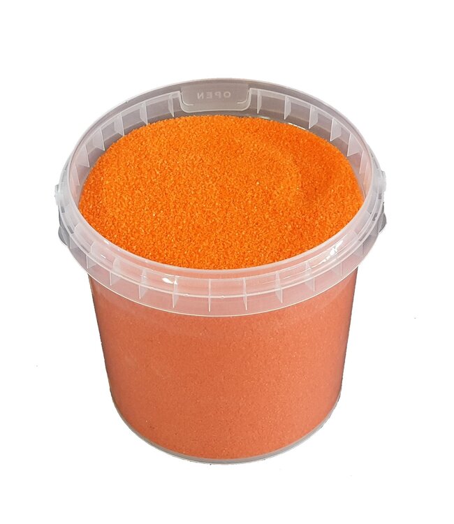 Terracotta-coloured quartz sand | Bucket capacity 1 litre | Order per 6 buckets