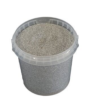 QC Silver quartz sand | Bucket capacity 1 litre | Per 6 pieces