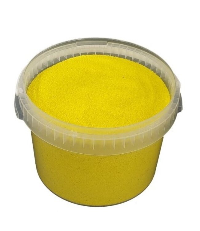 Gelber Quarzsand | 0,1 - 0,5 Millimeter Dekorsand | 3 Liter pro Eimer | Pro Eimer bestellbar
