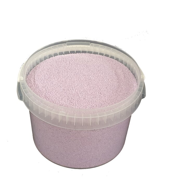 Lila Quarzsand | 0,1 - 0,5 Millimeter dekorativer Sand | 3 Liter pro Eimer | Pro Eimer bestellbar