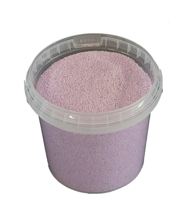 Lila Quarzsand | 0,1 - 0,5 Millimeter dekorativer Sand | 1 Liter pro Eimer | Pro 6 Eimer zu bestellen
