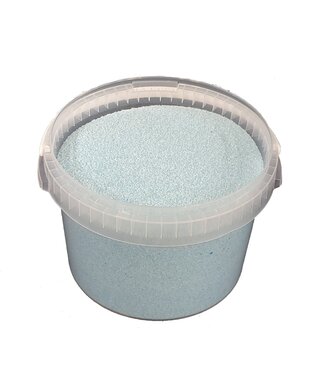 QC Light blue quartz sand | bucket volume 3 litres | each