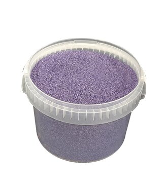 QC Lila Quarzsand | 0,1 - 0,5 Millimeter Dekorsand | 3 Liter pro Eimer | Pro Eimer