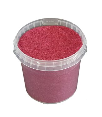 QC Kirschfarbe Quarzsand | 0,1 - 0,5 Millimeter Dekorsand | 1 Liter pro Eimer | Pro 6 Eimer