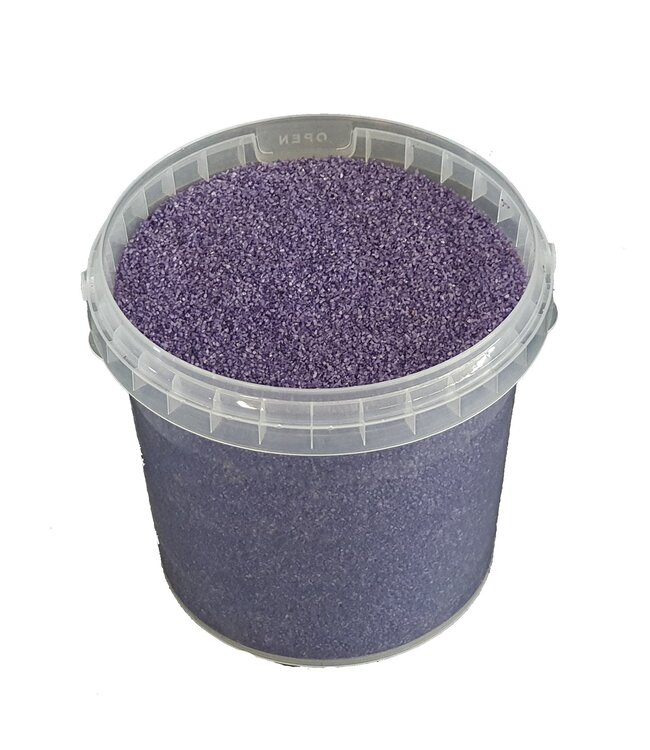Lila Quarzsand | 0,1 - 0,5 Millimeter dekorativer Sand | 1 Liter pro Eimer | Pro 6 Eimer bestellbar