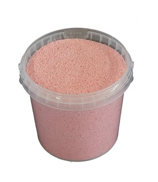 QC Rosenquarzsand | 0,1 - 0,5 Millimeter Dekorsand | 1 Liter pro Eimer | Pro 6 Eimer