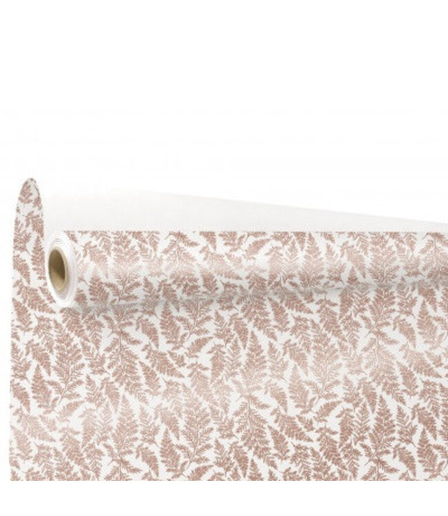 Roll white bronze coloured paper Cyrielle | Width 80 centimetres | Length 40 metres | Order per roll