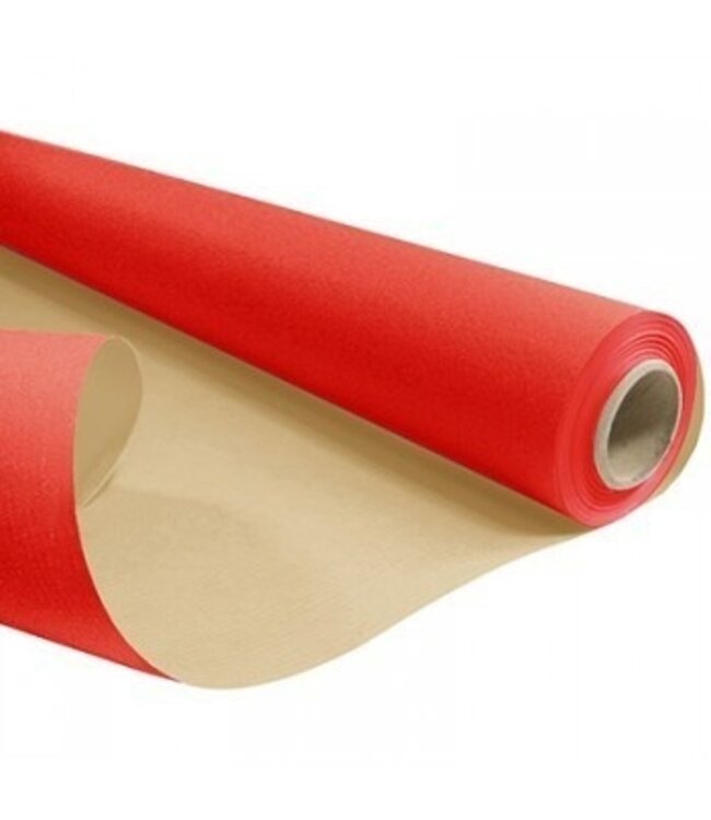 Rolle rotes Papier | Breite 80 Zentimeter | Länge 50 Meter | Blattgewicht 60 Gramm | Bestellung pro Rolle