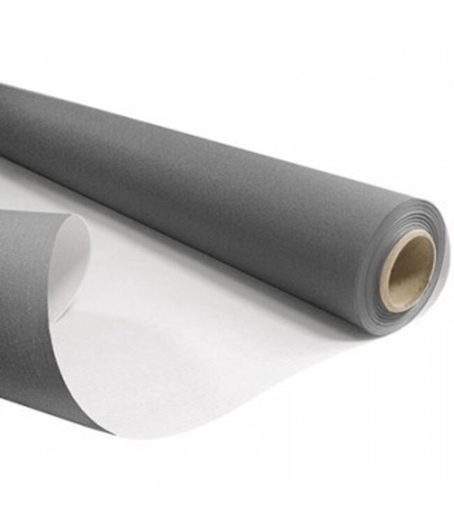 Roll dark grey paper | Width 80 centimetres | Length 40 metres | Sheet weight 60 grams | Order per roll