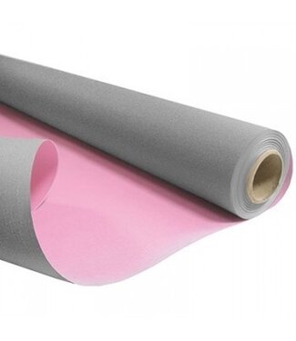 4A Rouleau de papier rose gris Duo | Largeur 80 centimètres | Longueur 40 mètres | Poids de la feuille 60 grammes | Par pièce