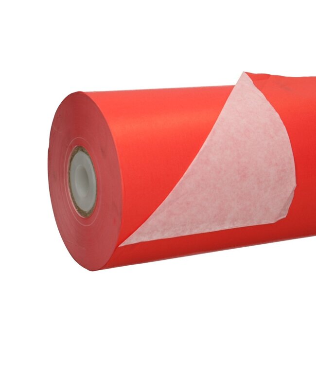 Rolle rotes Papier | Breite 50 Zentimeter | Blattgewicht 40 Gramm | Rollengewicht 7,5 Kilogramm | Bestellung pro Rolle