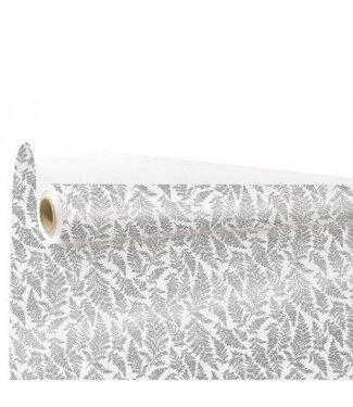 4A Rouleau de papier blanc gris Cyrielle | Largeur 80 centimètres | Longueur 40 mètres | Par pièce