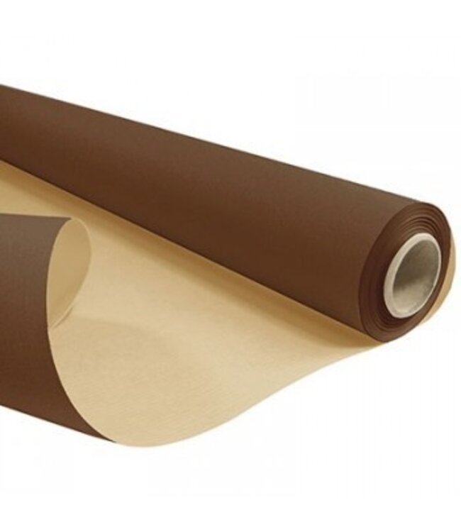 Rolle dunkelbraunes Papier | Breite 80 Zentimeter | Länge 50 Meter | Blattgewicht 60 Gramm | Bestellung pro Rolle