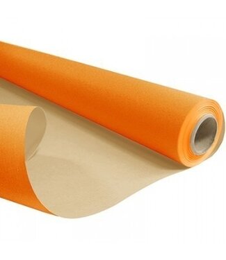 4A Rolle orangefarbenes Papier | Breite 80 Zentimeter | Länge 50 Meter | Blattgewicht 60 Gramm | Pro Stück