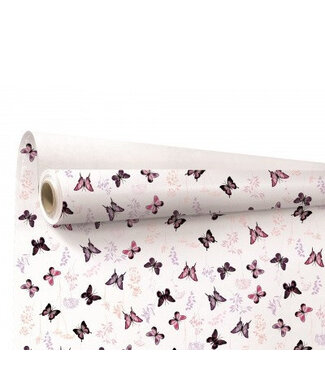 4A Roll of white rose paper Floraison | Width 80 centimetres | Length 40 metres | Per piece