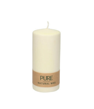 4A White eco pillar candle Pure Nature | Diameter 6 centimetres | Height 13 centimetres | Per 6 pieces