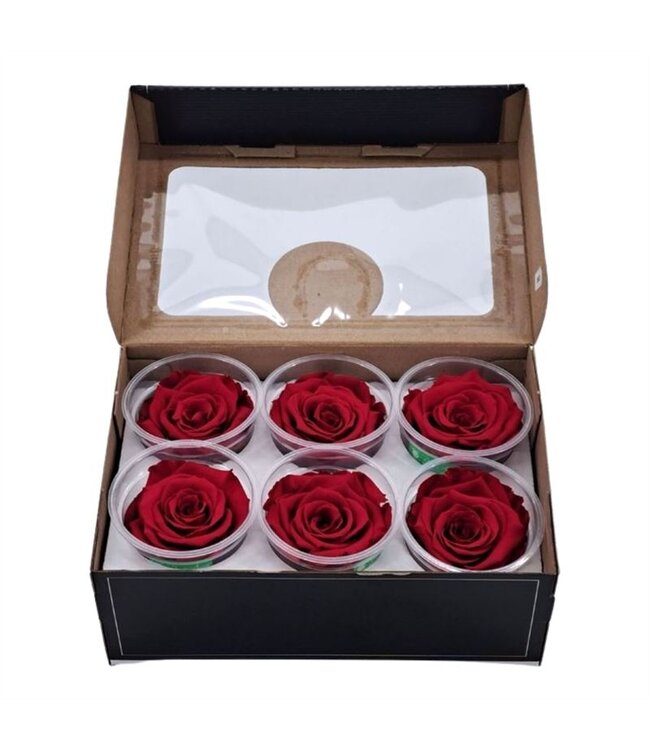 Red reserved roses | Size XL | 6 per box | Order per box