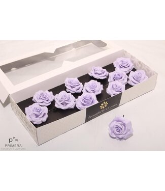 AD Roses en cire de soie couleur lavande | Taille M | Par 12 pièces
