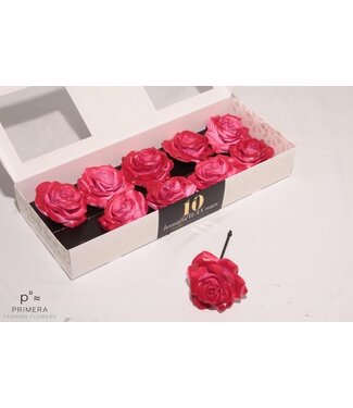 AD Red silk wax roses Pink Blush | Per 10 pieces