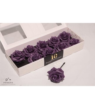 AD Purple silk wax roses | Per 10 pieces