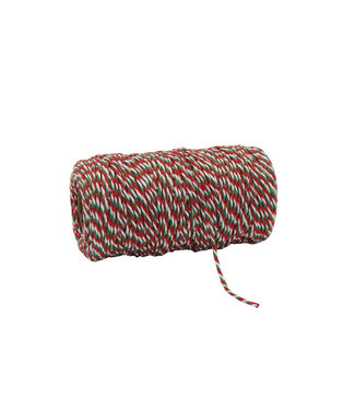 4A Kerst Deco twine cord 1.5mm 100m ( x 1 )