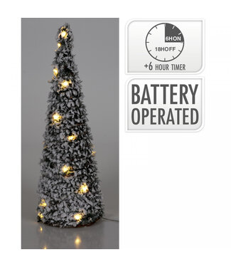 4A Kerst LED cone rotan 40cm 20L ( x 1 )